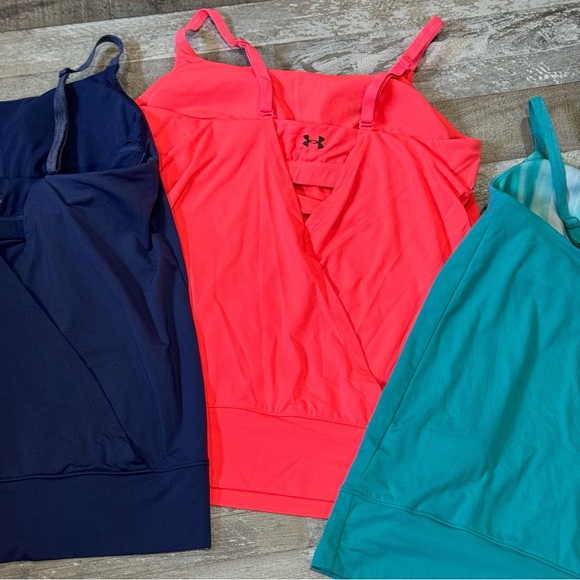 Women’s Under Armour Open Back Shelf Bra Fitness Sports Cami Tank Top - Size S - Picture 6 of 10